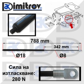 Амортисьор преден капак Mercedes 190 (W201) Амортисьор преден капак Mercedes 190 (W201)