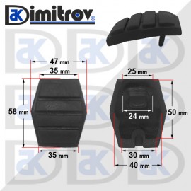 Гумичка педал Renault 11 19 Clio Espace Megane Rapid Scenic Super 5 Twingo