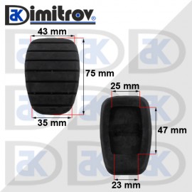 Гумичка педал Renault Clio Scenic Megane Espace Kangoo Laguna Modus Trafic Twingo