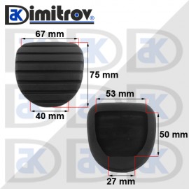 Гумичка педал Renault Fluence Grand Scenic Megane III Scenic III