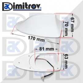 Антена декоративна с жица и платка BMW Buick Citroen Fiat Ford Honda Hyundai KIA Mazda Nissan Opel Peugeot Renault Toyota VW