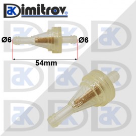 Горивен филтър Ø6 х Ø6 х 54 mm