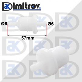 Горивен филтър бензин Ø6 х Ø6 х 57 mm