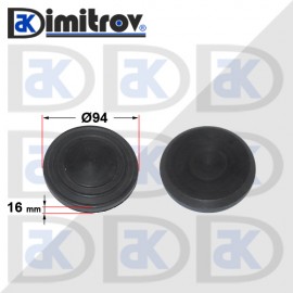 Гумен тампон за крик крокодил с пета Ø94 x 16 mm