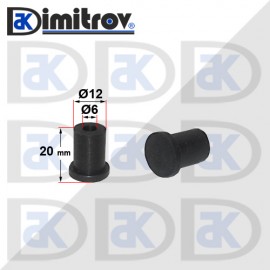 Гумена тапа универсална Ø  6 x Ø 12 x 20 mm