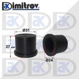 Гумена тапа универсална Ø  24 x Ø 31 x 27 mm