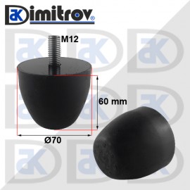 Буферен тампон M 12 Ø 70 х 60 mm