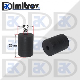 Гумен тампон Ø  4 х Ø 15 х 20 mm