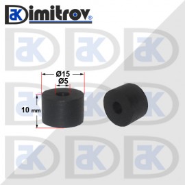 Гумен тампон Ø  5 х Ø 15 х 10 mm
