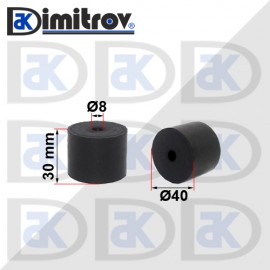 Гумен тампон Ø  8 х Ø 40 х 30 mm