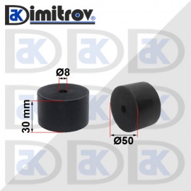 Гумен тампон Ø  8 х Ø50 х 30 mm