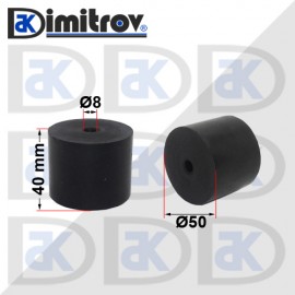 Гумен тампон Ø  8 х Ø 50 х 40 mm