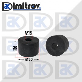 Гумен тампон Ø 10 x Ø 30 x 20 mm