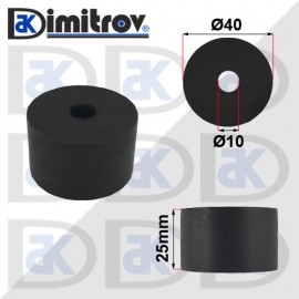 Гумен тампон Ø 10 х Ø 40 х 25 mm