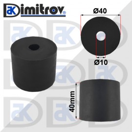 Гумен тампон Ø 10 х Ø 40 х 40 mm
