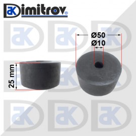 Гумен тампон Ø 10 х Ø 50 х 25 mm