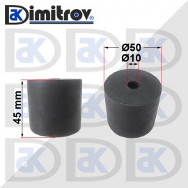 Гумен тампон Ø 10 х Ø 50 х 45 mm