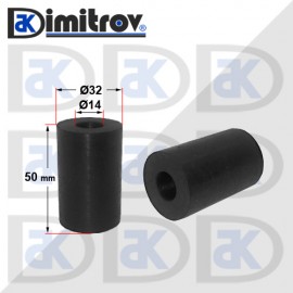 Гумен тампон Ø 14 x Ø32 x 50 mm