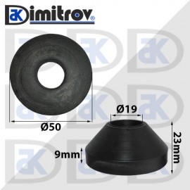 Гумен тампон Ø 19 х Ø 50 х 23 / 9 mm