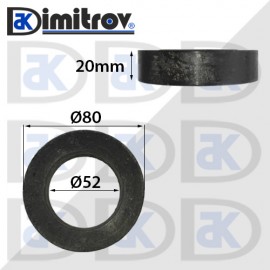 Гумен тампон Ø 52 х Ø 80 х 20 mm