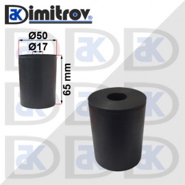 Гумен тампон Ø 17 x Ø 50 x L 65 mm
