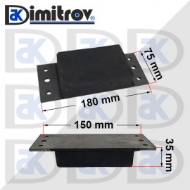 Буфер тампон 75 х 180 х 35 mm