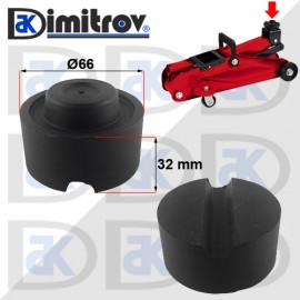 Гумен тампон за крик крокодил с пета Ø66 x 32 mm