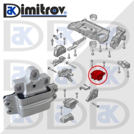 Тампон двигател ляв VW Caddy III Golf IV Golf V Golf VI Golf Plus Jetta III Scirocco Touran