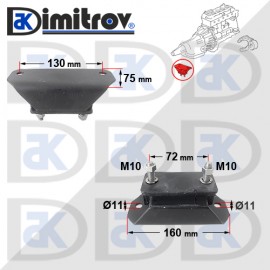 Тампон двигател заден Isuzu TFR/TFS Pick Up