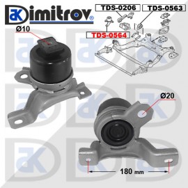 Тампон двигател Volvo S60 S80 V60 V70 XC60 XC70