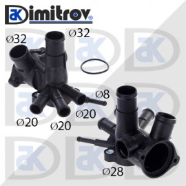 Фланец охладителна течност Seat Cordoba Ibiza Volkswagen Golf III Vento Фланец охладителна течност Seat Cordoba Ibiza Volkswagen Golf III Vento