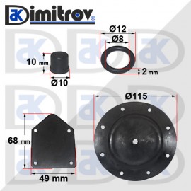 Мембрана вакуумпомпа Audi 80 90 Volkswagen Caddy Golf I Golf II Jetta Passat Santana Transporter III