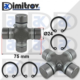 Каре кардан Ø 24 х 75 mm Mercedes T1 T2 Kombi Saloon Vito Chevrolet Captiva