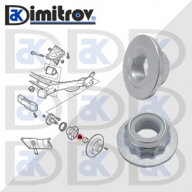 Гайка задна главина VW Bora Caddy Fox Golf IV Lupo New Beetle Polo 