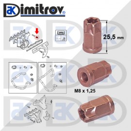 Гайка изпускателна система M8 x 1,25 Opel Astra G Zafira A