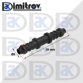 Конектор горивопровод прав Ø8 x Ø8 mm Конектор горивопровод прав Ø8 x Ø8 mm