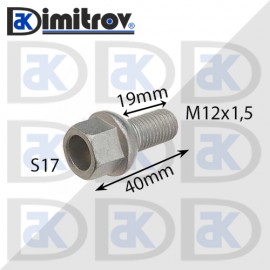Болт джанта М12х1,5 S17 40mm