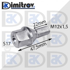 Болт джанта М12х1,5 S17 47,5mm