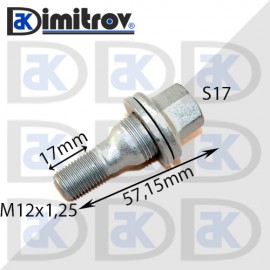 Болт джанта М12х1,25 S17 57,15mm...