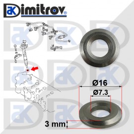 Дифтунга 7,3 х Ø16 х 3 mm Subaru Trezia