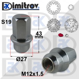 Гайка джанта M12 x 1,5 Chrysler Dodge Гайка джанта M12 x 1,5 Chrysler Dodge