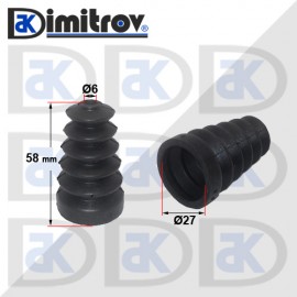 Маншон гумен Ø6 х Ø27 х 58 mm 