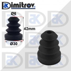 Маншон гумен Ø6 х Ø30 х 42 mm