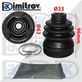 Маншон каре Ø 23 x Ø 63 x 96 mm Chevrolet Aveo Lacetti