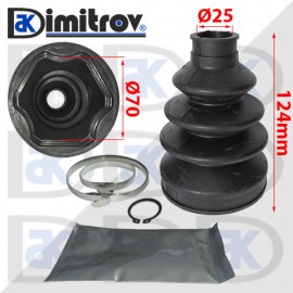 Маншон каре Ø 25 x Ø 70 x 124 mm BMW 1 3 5 6 7 X1