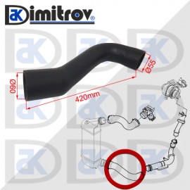 Маркуч турбо Citroen C8 Jumpy Fiat Scudo Ulysse Lancia Phedra Peugeot 807 Expert