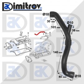 Маркуч картерни газове Mercedes C-Class (W202) (S202) CLK (C208) (A208) SLK (R170)