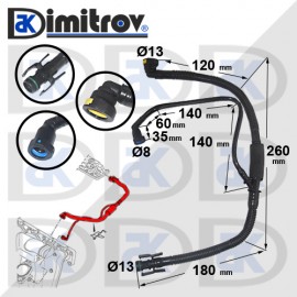 Маслено съединение Citroen C4 C5 Xsara Peugeot 206 307 407 807