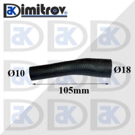 Гумено съединение Ø10 x Ø18 x 105 mm