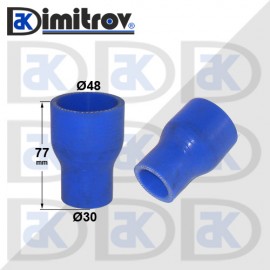 Силиконово съединение Ø30 x Ø48 x 77 mm